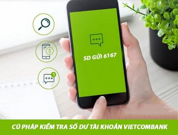 Kiểm tra số dư tài khoản Vietcombank bằng SMS