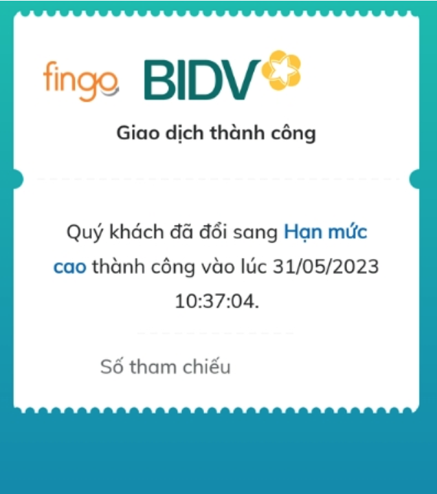 Cách nâng hạn mức BIDV qua app online 6