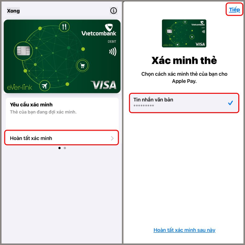 Cách thêm thẻ Vietcombank vào Apple Pay từ ví Apple 6