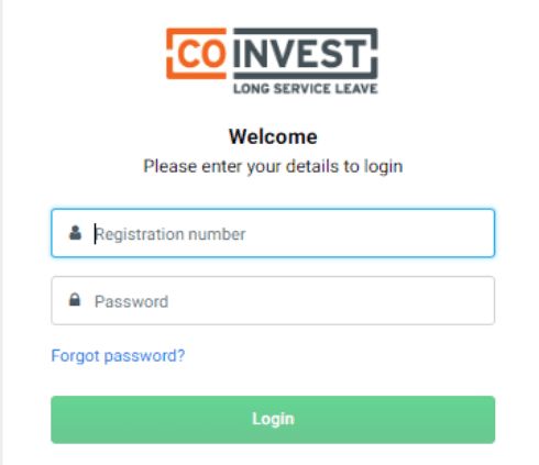 How to withdraw money from Coinvest Nsfas to bank account - Step 1